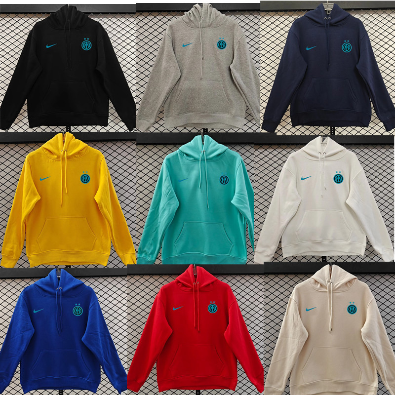 fleece sweatshirt New Inter Milan training coat jacket jersey Thick fleece pullover and coat  New 26 27 Inter Milan jacket soccer jersey 10-20 days. It will arrive in your country