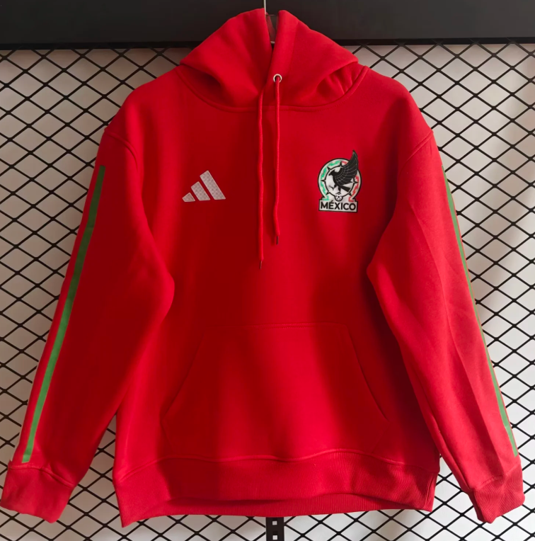 fleece sweatshirt New Mexico training coat jacket jersey Thick fleece pullover and coat adult kit New 26 27 Mexico jacket soccer jersey 10-20 days. It will arrive in your country
