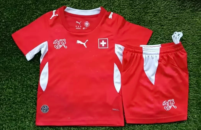 2026 World Cup National Team  kids kit 2026 Switzerland jersey Home and away 26 27 Switzerland soccer jersey 10-20 days. It will arrive in your country