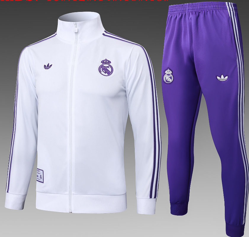 25 26 Real Madrid training coat jacket  jersey New  kids kit adult kit 2026 Real Madrid training coat jacket soccer jersey 10-20 days. It will arrive in your country