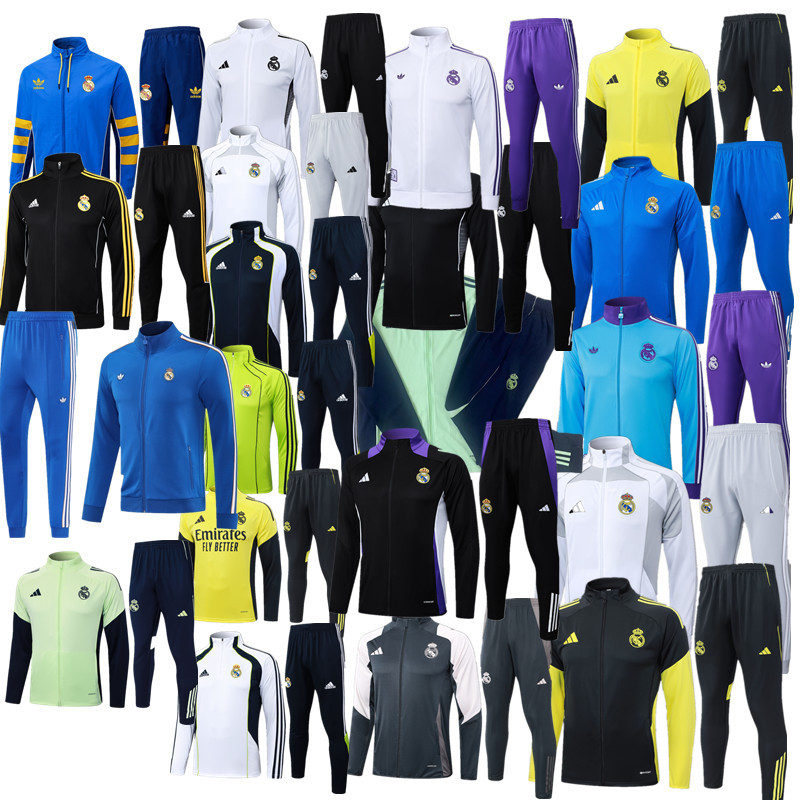 New Real madrid  training coat jacket  jersey  adult kit New 2025 2026 Real madrid coat jacket soccer jersey 10-20 days. It will arrive in your country