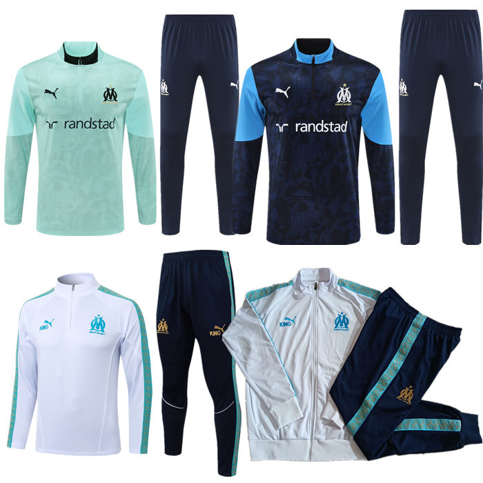 Pocket zipper pants 25 26 Marseilles training coat jacket  jersey New  kids kit adult kit 2026 Marseilles training coat jacket soccer jersey 10-20 days. It will arrive in your country