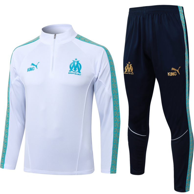 Pocket zipper pants 25 26 Marseilles training coat jacket  jersey New  kids kit adult kit 2026 Marseilles training coat jacket soccer jersey 10-20 days. It will arrive in your country