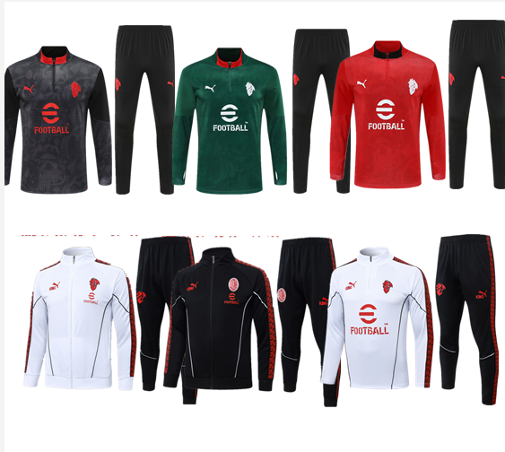 Pocket zipper pants 25 26 AC Milan training coat jacket  jersey New  kids kit adult kit 2026 AC Milan training coat jacket soccer jersey 10-20 days. It will arrive in your country