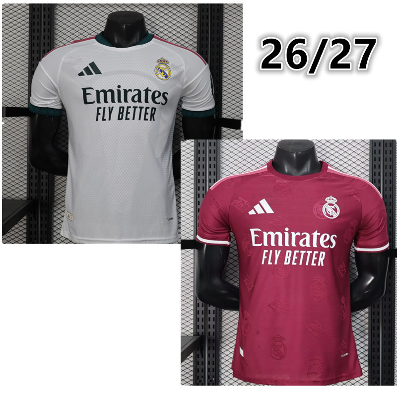 26 27 Real Madrid Player edition jersey Home and away New adult  26 27 Real Madrid soccer jersey 10-18 days. It will arrive in your country