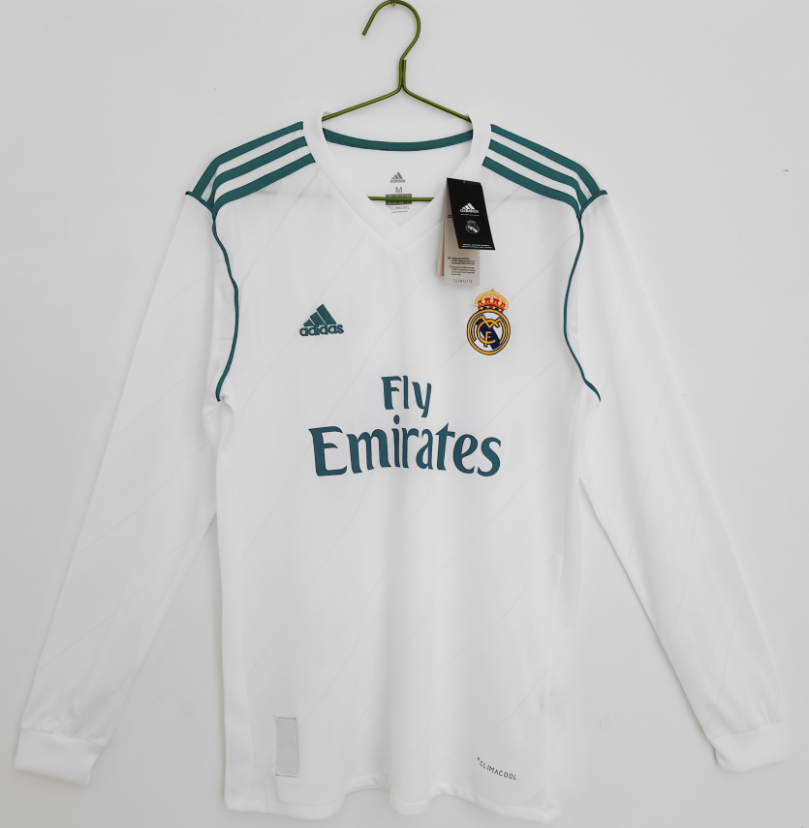 Real Madrid Long sleeve Retro jersey 25 26  Home and away New adult Retro 2016/17 2012/13 2011/12 2017/18 2014/15 2006/07 2005-06  Real Madrid soccer jersey 10-20 days. It will arrive in your country