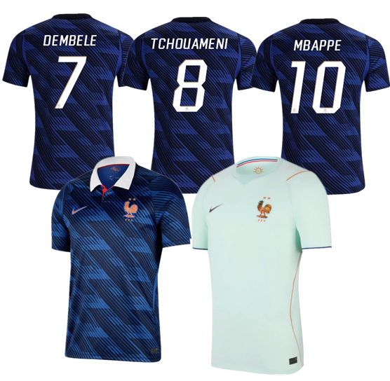 France 2026 2027 World Cup National Team France  jersey Home and away New adult 26 27 France soccer jersey 10-20 days. It will arrive in your country