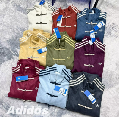 jacket New model with logo three-leaf clover spring-autumn new Chinese-style jacket, outdoor Chinese-style dress, stand-up collar, fashionable and versatile, casual and wind-resistant coat