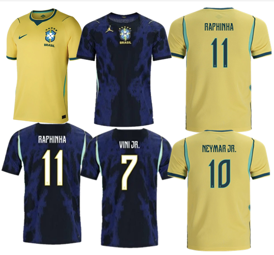 2026 World Cup National Team Brazil jersey Home and away New adult 26 27 Brazil soccer jersey 10-20 days. It will arrive in your country