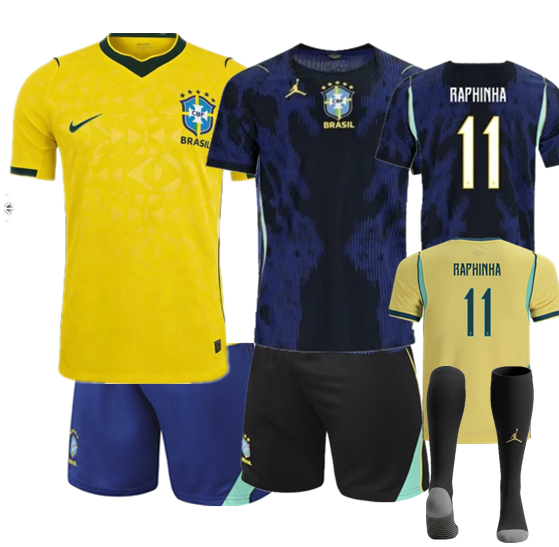 26 27 new Brazil jersey  adult kit  kids kit  Home and away 2026 2027 Brazil soccer jersey 10-18 days. It will arrive in your country