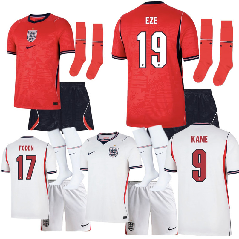 26 27 new England jersey  adult kit  kids kit  Home and away 2026 2027 England soccer jersey 10-18 days. It will arrive in your country