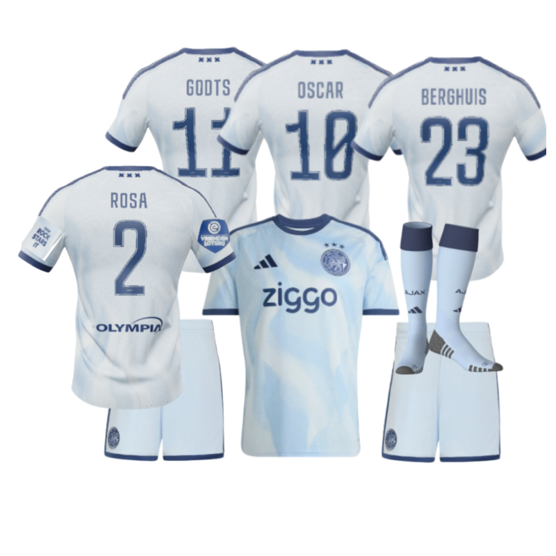 26 27 new Ajax jersey adult kit kids kit Home and away 2026 2027 Ajax soccer jersey 10-18 days. It will arrive in your country