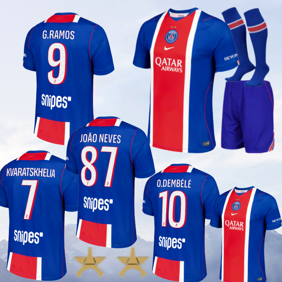 adult kit kids kit  2026 2027 psg jerse Home and away 26 27 psg soccer jersey 10-20 days. It will arrive in your country