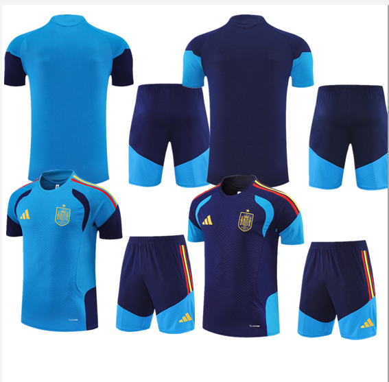 2026 World Cup National Team Spain jersey Pocket zipper pants kids kit New training  adult kit  Home and away 26 27 Spain soccer jersey 10-20 days. It will arrive in your country