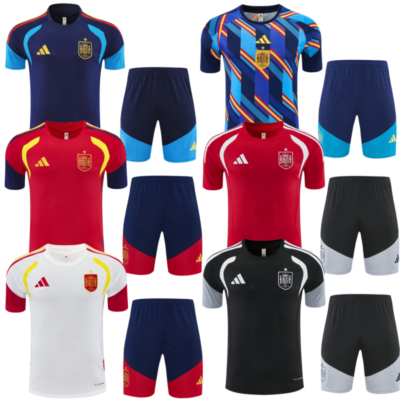 2026 2027 World Cup National Team Spain jersey Pocket zipper pants kids kit New training  adult kit  Home and away 26 27 Spain soccer jersey 10-20 days. It will arrive in your country