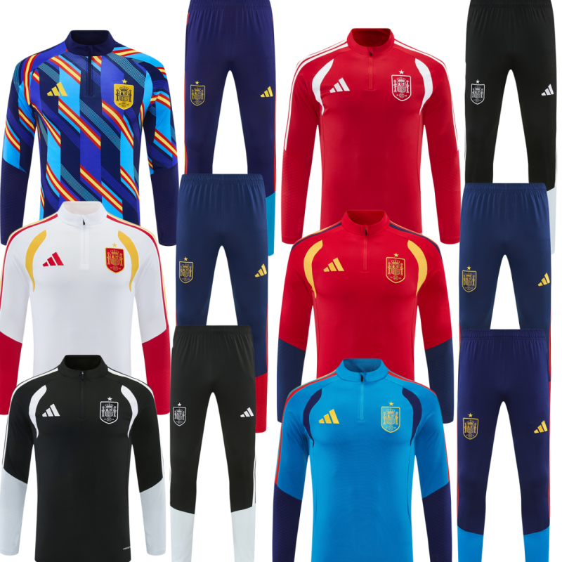 New Spain kids kit New training coat jacket jersey adult kit  kids kit  26 27 Spain soccer jersey 10-20 days. It will arrive in your country