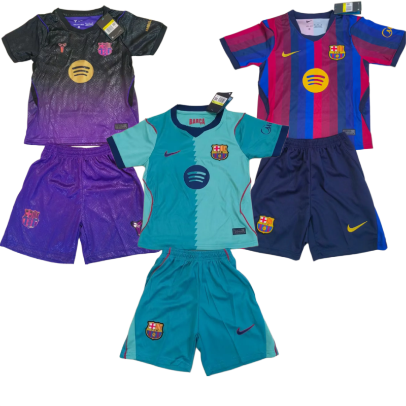 adult kit kids kit Barcelona shirt 2026 2027 Barcelona jersey Home and away adult 26 27 Barcelona soccer jersey 10-20 days. It will arrive in your country