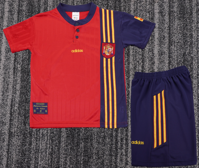 kids kit Spain Retro jersey 25 26  Home and away New adult Retro  1996 1994/95  2010 1998 2012  2000  10/12 Spain soccer jersey 10-20 days. It will arrive in your country days. It will arrive in your country