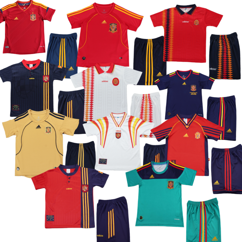 kids kit Spain Retro jersey 25 26  Home and away New adult Retro  1996 1994/95  2010 1998 2012  2000  10/12 Spain soccer jersey 10-20 days. It will arrive in your country days. It will arrive in your country