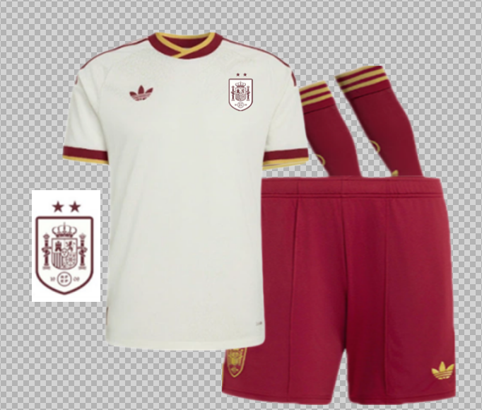New  kids Spain adult  kit  Champion Version 2 stars 26 27 Spain  soccer jersey 10-20 days. It will arrive in your country