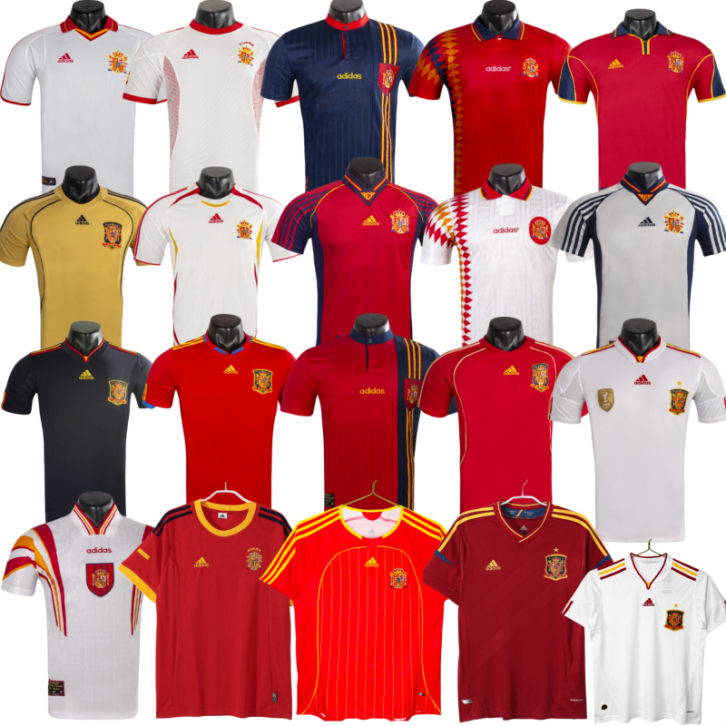 Spain Retro jersey 25 26  Home and away New adult Retro  1996 1994/95  2010 1998 2012 Spain soccer jersey 10-20 days. It will arrive in your country days. It will arrive in your country