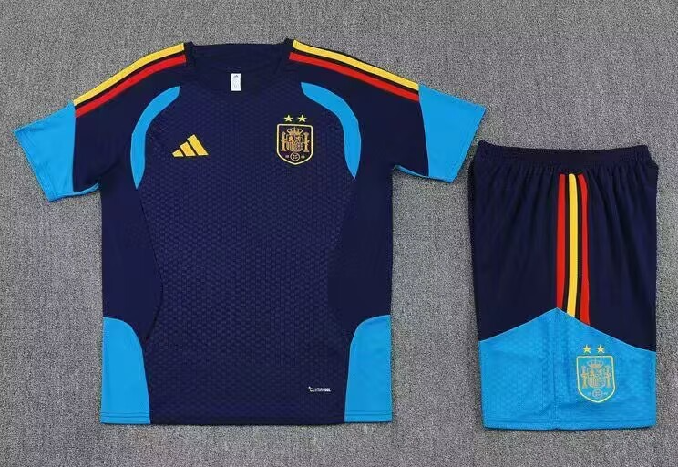 2 stars  2026 2027 World Cup National Team Spain jersey Pocket zipper pants kids kit New training  adult kit  Home and away 26 27 Spain soccer jersey 10-20 days. It will arrive in your country