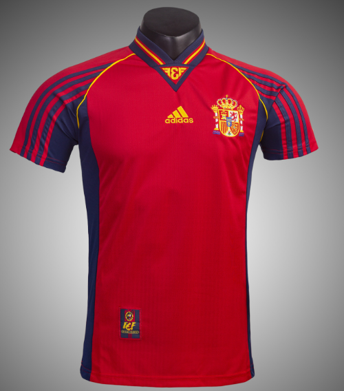 Spain Retro jersey 25 26  Home and away New adult Retro  1996 1994/95  2010 1998 2012 Spain soccer jersey 10-20 days. It will arrive in your country days. It will arrive in your country