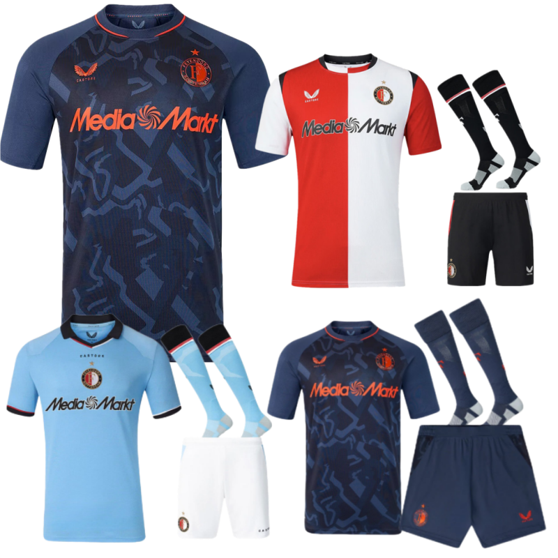 adult kit kids kit New 2026 Feyenoord jersey Home and away 26 27 Feyenoord soccer jersey 10-20 days. It will arrive in your country