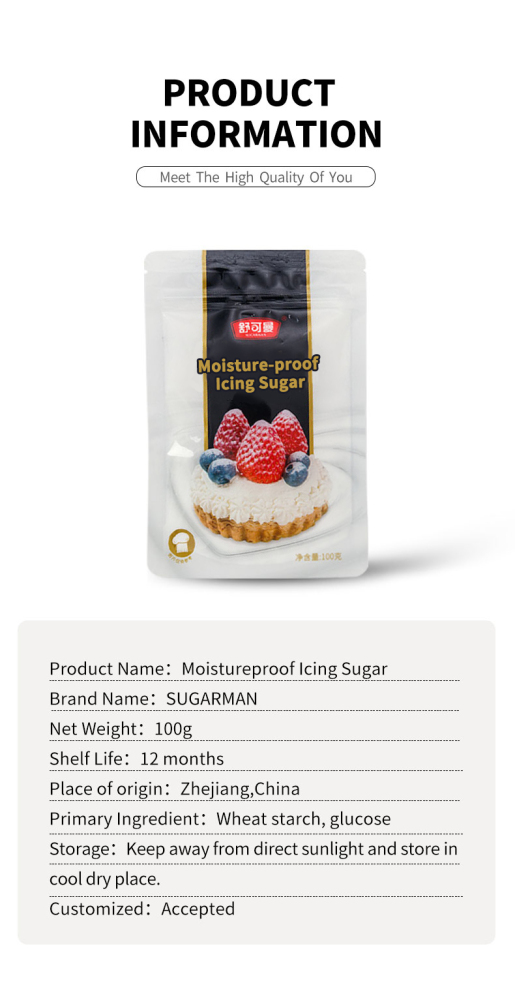 Sugarman Moisture-Resistant Sugar Powder