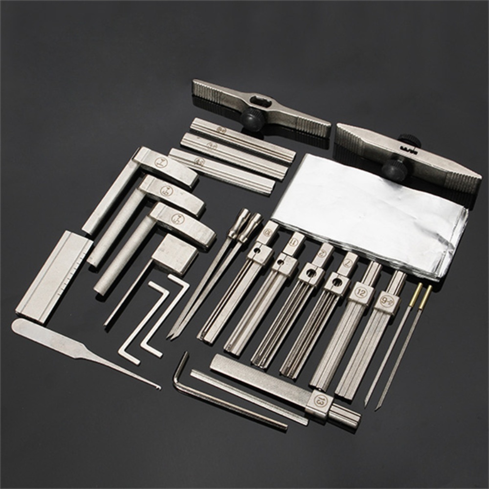Multifunctional Locksmith Tool Kit Lock Pick Tools Set Suitable for Various Lock Brands Packaged in Convenient Plastic Case Ideal for Professionals and DIY Enthusiasts