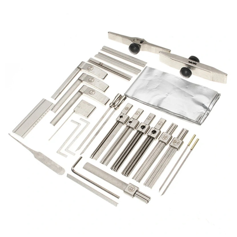 Multifunctional Locksmith Tool Kit Lock Pick Tools Set Suitable for Various Lock Brands Packaged in Convenient Plastic Case Ideal for Professionals and DIY Enthusiasts