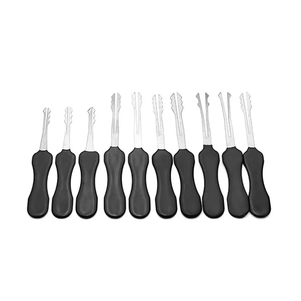 GOSO 10Pcs Double Side Lock Pick Tools Locksmith Lock Opener Lock Pick Set