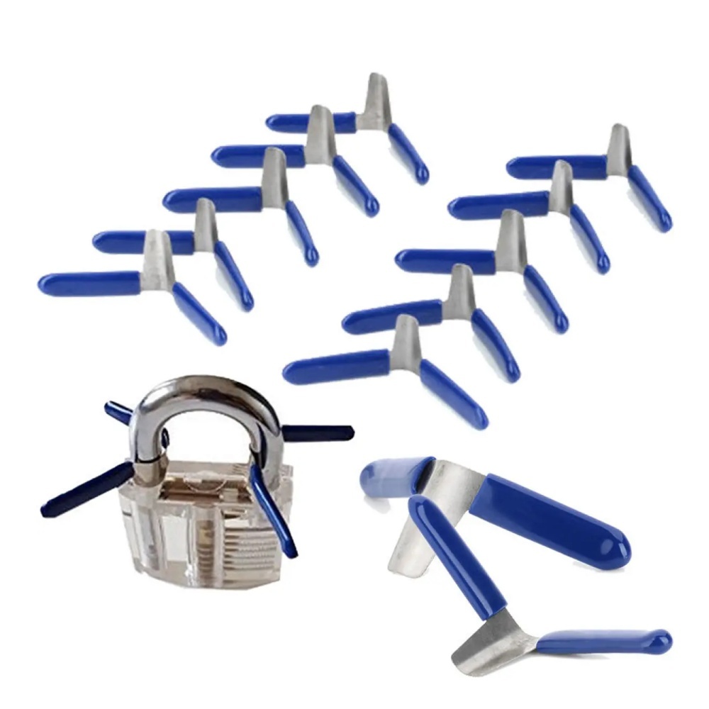 10Pcs Padlock Shim Picks Set Lock Pick Lockpicking Opener Accessories Tool Easy