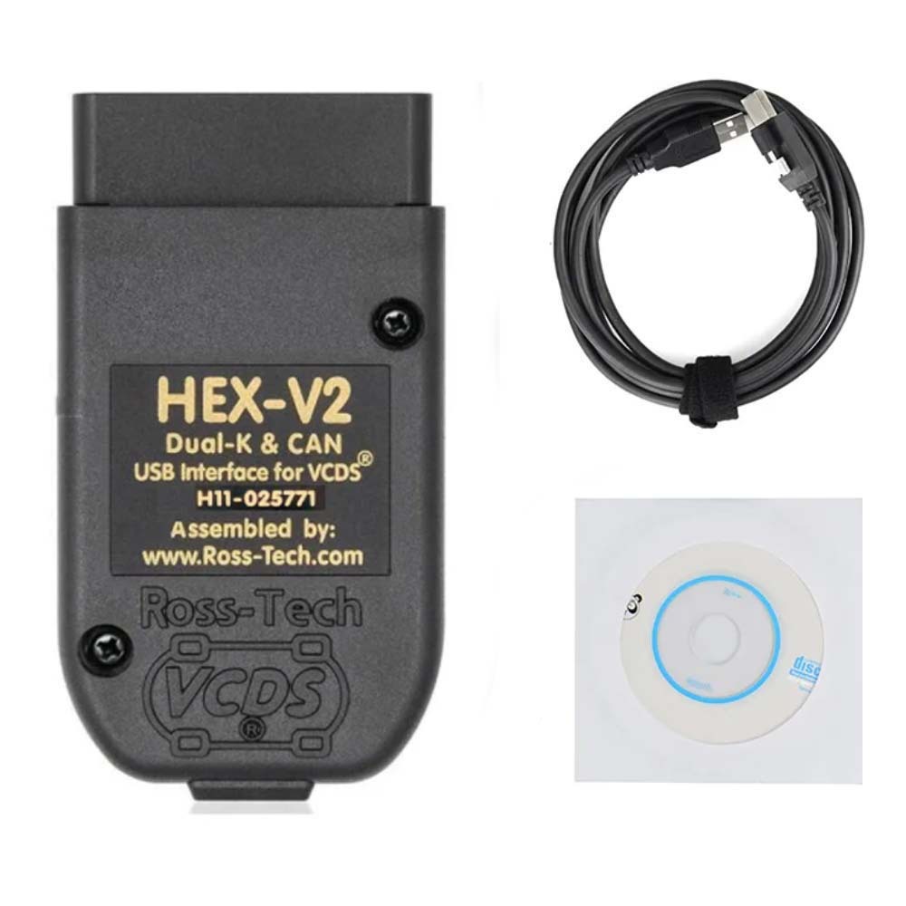 VCDS HEX V2 V24.05 VAG COM Intelligent Dual-K CAN USB Interface for VW AUDI Skoda
