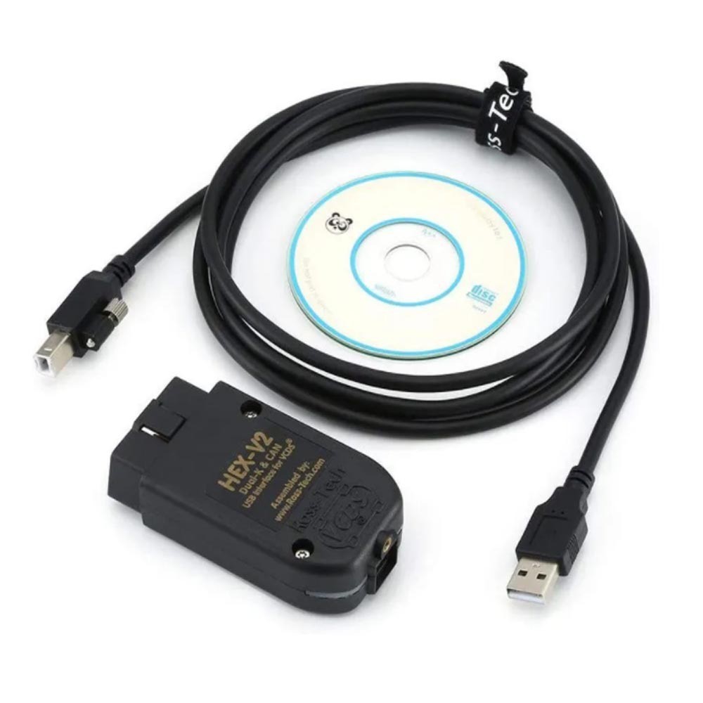 VCDS HEX V2 V24.05 VAG COM Intelligent Dual-K CAN USB Interface for VW AUDI Skoda