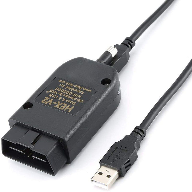 VCDS HEX V2 V24.05 VAG COM Intelligent Dual-K CAN USB Interface for VW AUDI Skoda