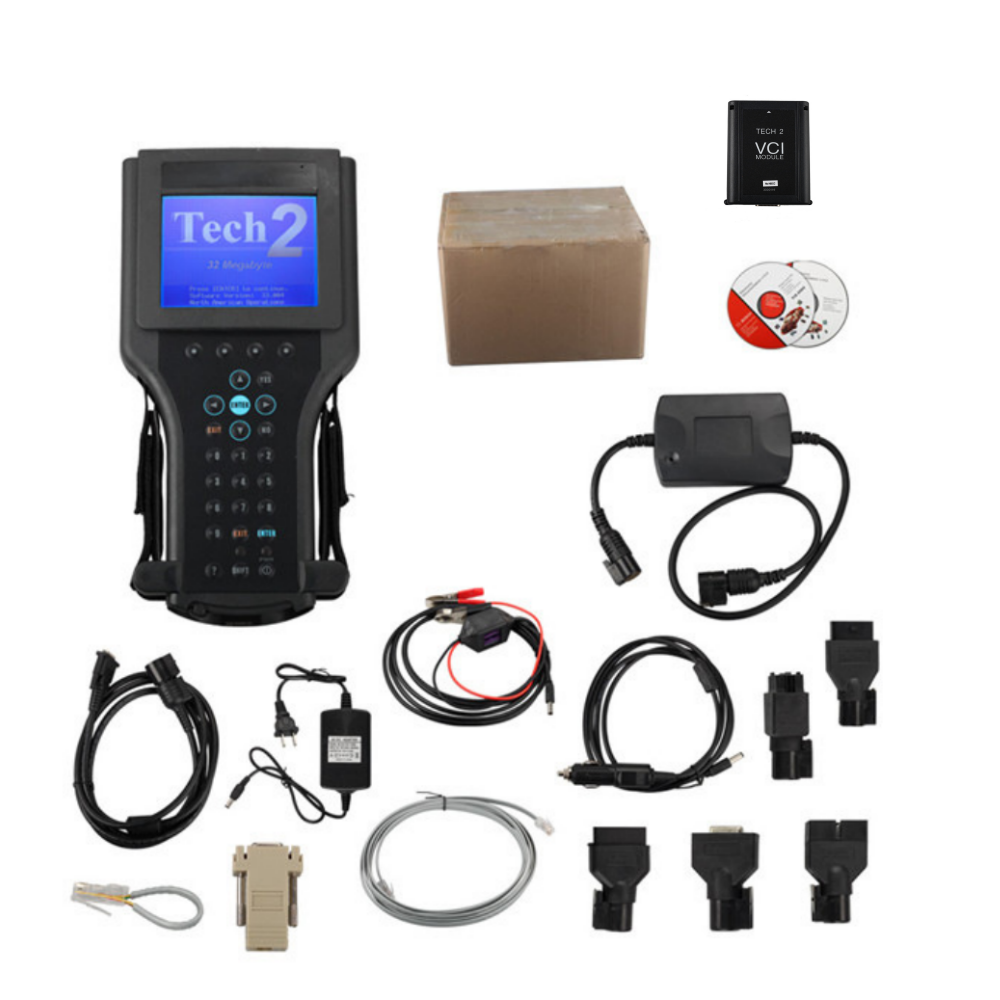 GM TECH2 Diagnostic Scanner  32MB PCMCIA Card Flash Tester 12V Car RS232 Cable Adapter Detector