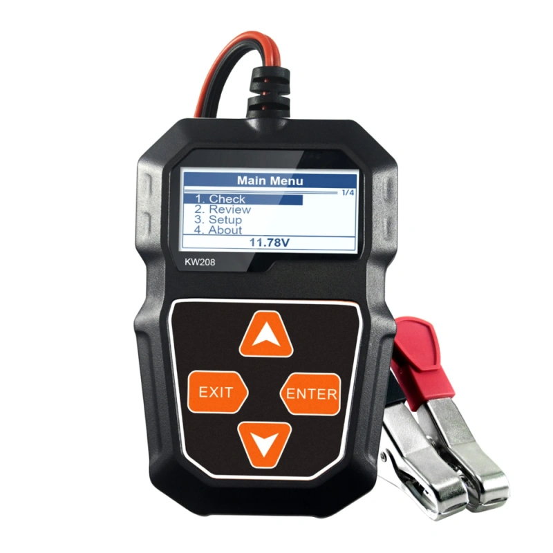 KW208 12V Car Battery Load Tester Professional Automotive Alternator Analyzer Waveform Voltage Test for Car/Motorcycle