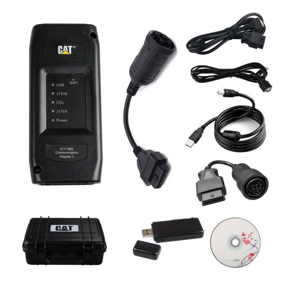 CAT ET3 Adapter Truck Diagnostic Tool With WIFI CAT Caterpillar ET 2024A 2019A Diagnostic Adapter III-8