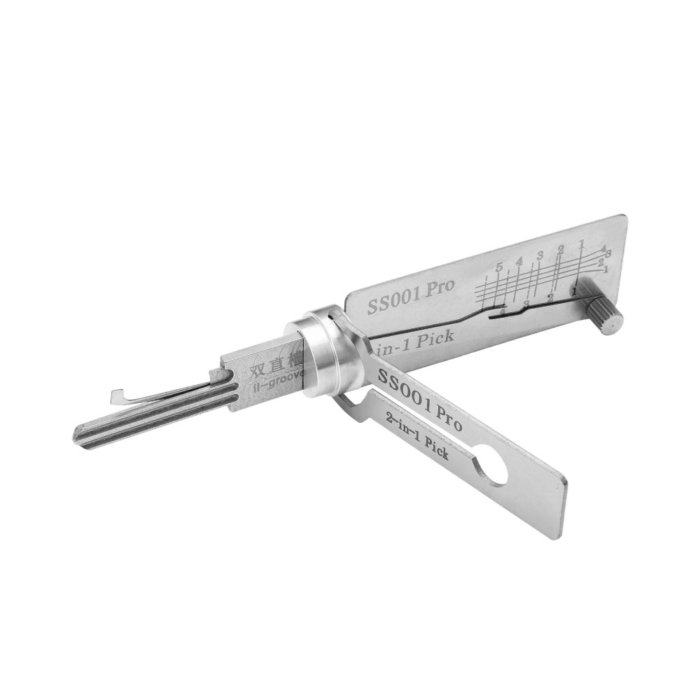 SS001 SS002 Tools Lock Pick Tool for Double Groove Door Lock Pro 2 in 1 Decoder and Pick Tools