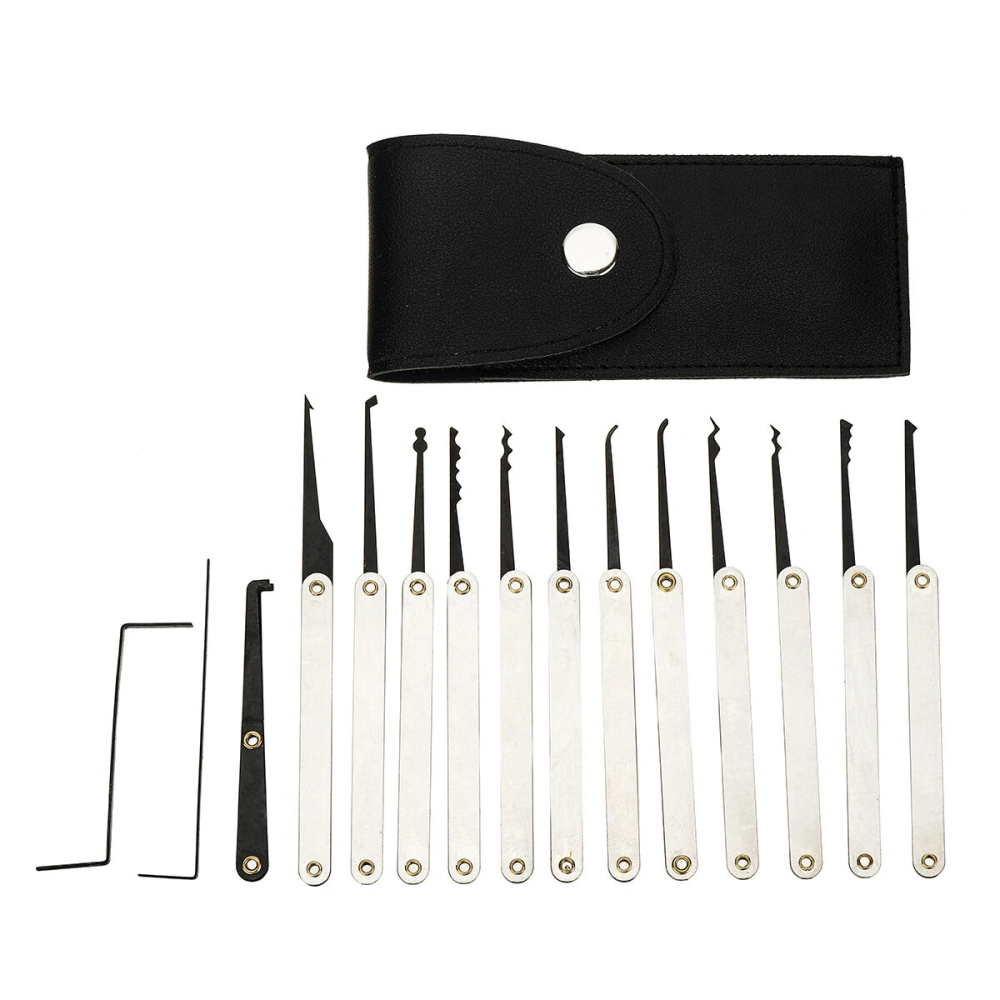 22PCS Stainless steel Picks and Padlocks Set with Picking Wrench Professional Locksmiths Tool