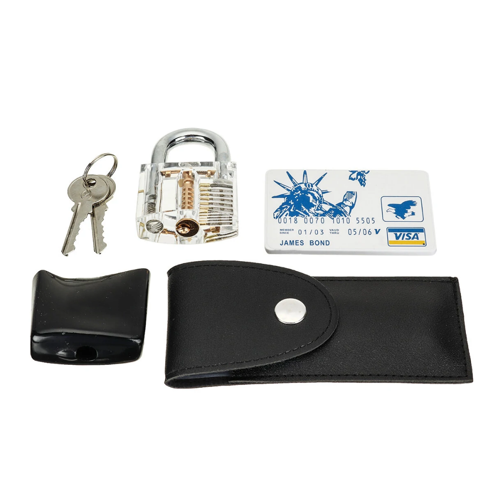 22PCS Stainless steel Picks and Padlocks Set with Picking Wrench Professional Locksmiths Tool