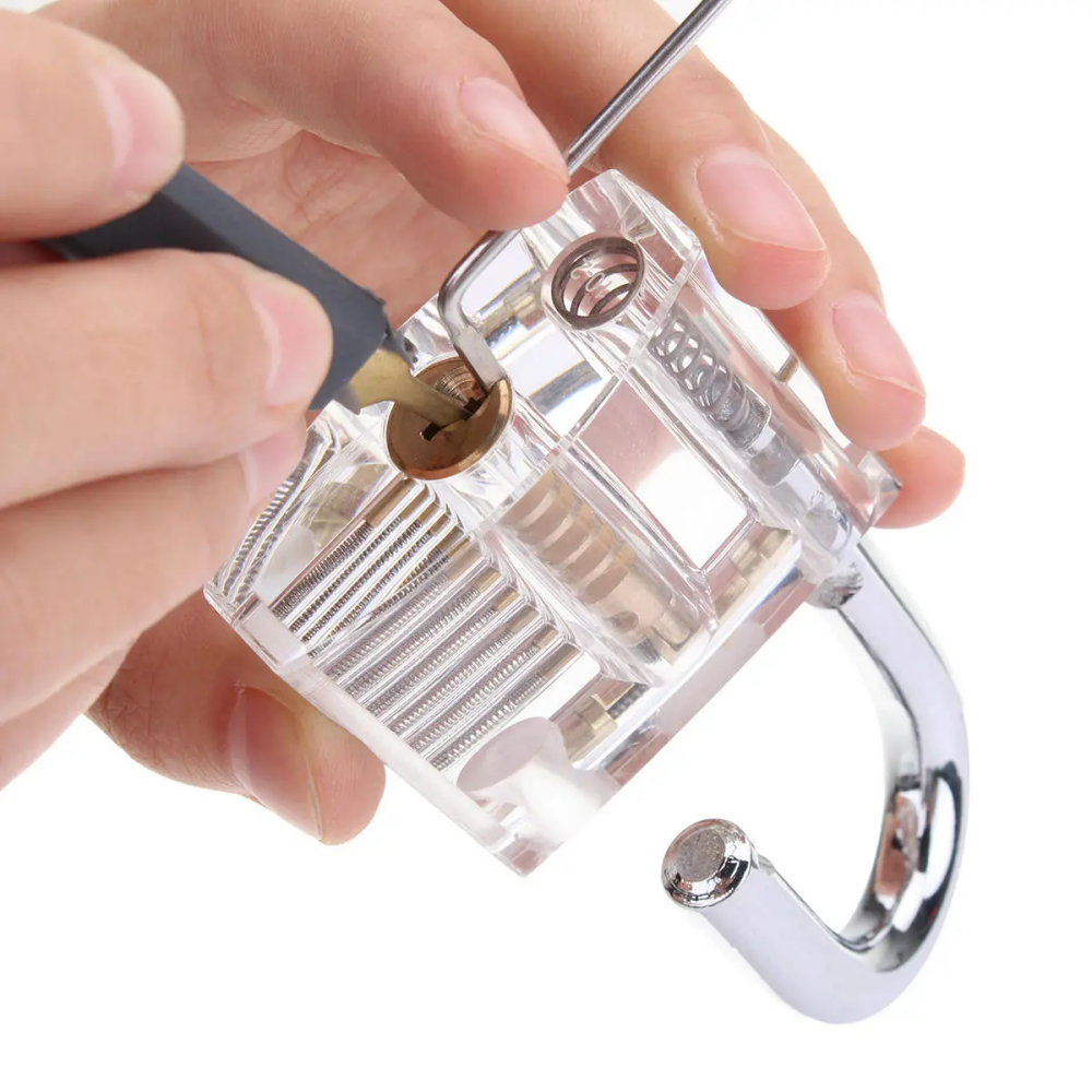 Lock Picks 24Pcs Padlock Set Training Tool Transparent Practice Locksmith Tool