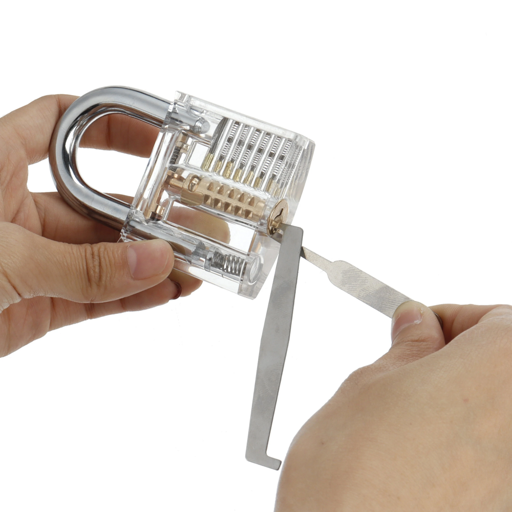 42PCS Lock Pick Tool Equipped with an Automatic Unlocking Gun Aircraft Clips Locksmith Padlocks Set