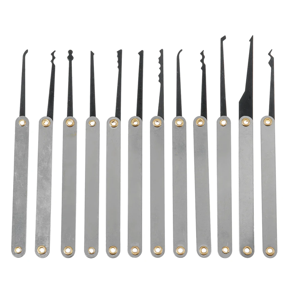 25PCS Locksmith Practice Lock Pick Key Extractor Padlock Lockpick Tool Kits
