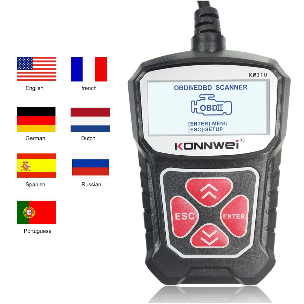 KONNWEI KW310 Car Scanner OBD2 Scanner Auto Code Reader Diagnostic Check Engine Light Scan Tool