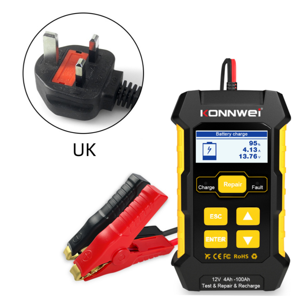 KONNWEI KW510 Battery Tester 12V Car 5A Battery Charger Car Repair Tool