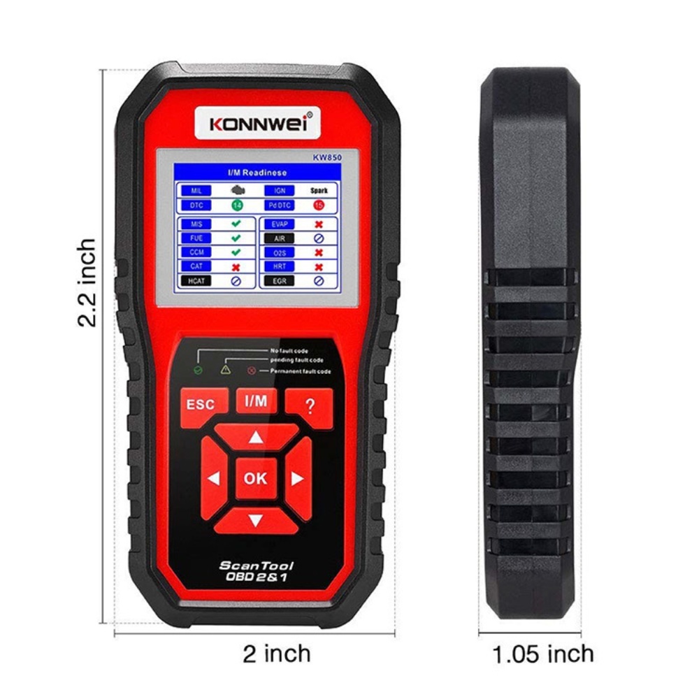 KONNWEI KW850 Car OBDII Scanner Professional Auto Diagnostic Tools OBDII Engine System Check Code Reader DTC