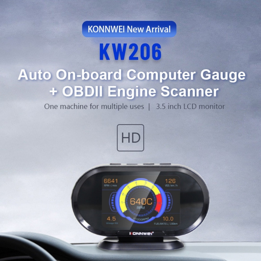 KONNWEI KW206 OBD2 Computer Auto Car Digital Computer OBD 2 Display
