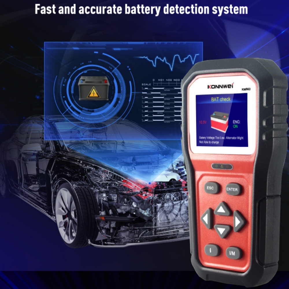 KONNWEI KW860 ODB2 Scanner Full ODB2 Functions Car Engine Fault Code Reader Tools Free Update